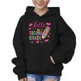 Hello Second Grade Colorful Pencil Tie Dye Back To School Graphic Kid Hoodie Hello Second Grade Colorful Pencil Tie Dye Back To School Graphic Kid Hoodie