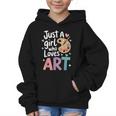 Just a Girl Who Loves Art Cute Back To School Kids Girls Graphic Kid Hoodie Just a Girl Who Loves Art Cute Back To School Kids Girls Graphic Kid Hoodie