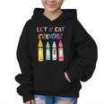 Kindergarten Back To School Crayons Let's Eat Crayon Graphic Kid Hoodie Kindergarten Back To School Crayons Let's Eat Crayon Graphic Kid Hoodie