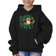 Leaping Into Pre-K Jumping Tree Frog Back To School Fun Graphic Kid Hoodie Leaping Into Pre-K Jumping Tree Frog Back To School Fun Graphic Kid Hoodie