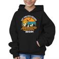 Let The 8th Grade Adventure Begin Back To School Graphic Kid Hoodie Let The 8th Grade Adventure Begin Back To School Graphic Kid Hoodie