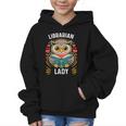 Librarian Lady Library Cute Owl Back To School Women Girls Graphic Kid Hoodie Librarian Lady Library Cute Owl Back To School Women Girls Graphic Kid Hoodie