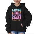 Lion Mascot Back To School Spirit Sports Men Women Groovy Graphic Kid Hoodie Lion Mascot Back To School Spirit Sports Men Women Groovy Graphic Kid Hoodie
