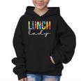 Lunch Lady For Work Tie Dye Back To School Appreciation Day Graphic Kid Hoodie Lunch Lady For Work Tie Dye Back To School Appreciation Day Graphic Kid Hoodie