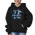 Ninth Birthday Girl Mermaid 9th Toddler's Back To School Graphic Kid Hoodie