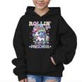 Preschool Back To School First Day Girls PreK Rollin Unicorn Graphic Kid Hoodie
