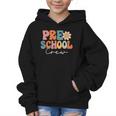 Preschool Crew Team Retro Groovy Vintage Back To School Graphic Kid Hoodie Preschool Crew Team Retro Groovy Vintage Back To School Graphic Kid Hoodie