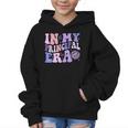 In My Principal Era Groovy School Headmaster Back To School Graphic Kid Hoodie
