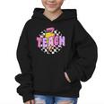 Retro Checkered Teach Pencil Lightning Back To School Graphic Kid Hoodie Retro Checkered Teach Pencil Lightning Back To School Graphic Kid Hoodie
