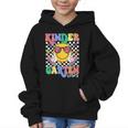 Retro Groovy Kinder Garten Vibes Smile Team Back To School Graphic Kid Hoodie