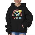 Retro Team TK Back To School Transitional Kindergarten Graphic Kid Hoodie