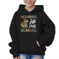 Roaring Into Preschool First Day Back To School Students Graphic Kid Hoodie Roaring Into Preschool First Day Back To School Students Graphic Kid Hoodie