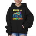 Rollin' Into Kindergarten Monster Car Back To School Boys Graphic Kid Hoodie Rollin' Into Kindergarten Monster Car Back To School Boys Graphic Kid Hoodie
