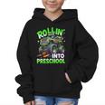 Rollin' Into Preschool Monster Truck Back To School Boys Graphic Kid Hoodie Rollin' Into Preschool Monster Truck Back To School Boys Graphic Kid Hoodie
