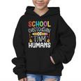 School Custodian Of Tiny Humans Back To School Janitor Graphic Kid Hoodie
