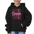 Senior 2025 Coquette Pink Bow Class Of 2025 Back To School Graphic Kid Hoodie Senior 2025 Coquette Pink Bow Class Of 2025 Back To School Graphic Kid Hoodie