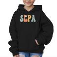 SLPA Groovy Women Appreciation Day Hello Back To School Graphic Kid Hoodie