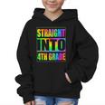 Straight Into 4th Grade Fourth Grade Back To School Graphic Kid Hoodie Straight Into 4th Grade Fourth Grade Back To School Graphic Kid Hoodie