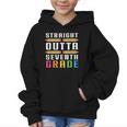 Straight Outta Seventh Grade Graduation Fun Back To School Graphic Kid Hoodie Straight Outta Seventh Grade Graduation Fun Back To School Graphic Kid Hoodie