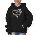 Tie Dye Heart School Secretary Life Tee Cute Back To School Graphic Kid Hoodie