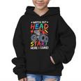 Watch Out HeadStart Here I Come Monster Truck Back To School Graphic Kid Hoodie