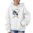 4th Grade Crew Dalmatian Dog Dabbing Back To School Premium Tri-Blend Graphic Kid Hoodie