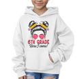 6th Grade Here I Come Messy Bun Hair Back To School Girls Graphic Kid Hoodie
