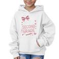 Back To School Cute Pink Coquette Girls Hello Second Grade Graphic Kid Hoodie Back To School Cute Pink Coquette Girls Hello Second Grade Graphic Kid Hoodie