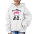 Born To Riding Forced To Go To School Back To School Graphic Kid Hoodie
