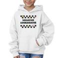 Education Coordinator Groovy Back To School Checkered Graphic Kid Hoodie Education Coordinator Groovy Back To School Checkered Graphic Kid Hoodie