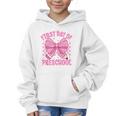 First Day Of Preschool Coquette Bow Back To School Girls Graphic Kid Hoodie