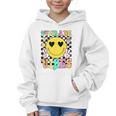 Girls 1st Grade Vibes Smile Face Back To School First Grade Graphic Kid Hoodie