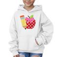 Girls Back To School Apple Toddler First Day Of Preschool Graphic Kid Hoodie