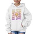 Groovy 3rd Grade Back To School Retro Groovy Third Grade Graphic Kid Hoodie