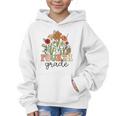 Groovy Fourth Grade Wildflowers Back To School 4th Grade Graphic Kid Hoodie