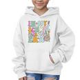 Groovy In My School Secretary Era Back To School Graphic Kid Hoodie Groovy In My School Secretary Era Back To School Graphic Kid Hoodie
