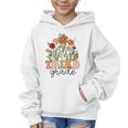 Groovy Third Grade Wildflowers Back To School 3rd Grade Graphic Kid Hoodie