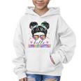 Hello Kindergarten Shirt Messy Bun Tie Dye Back To School Graphic Kid Hoodie Hello Kindergarten Shirt Messy Bun Tie Dye Back To School Graphic Kid Hoodie