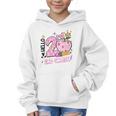 Hello Second 2nd Grade Leopard Tie Dye Girl Back To School Graphic Kid Hoodie