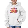 Hello Third Grade Back To School Pencil Tie Dye 3rd Grade Performance Graphic Kid Hoodie