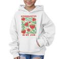 Kindergarten Is My Jam Boho Floral Strawberry Back To School Graphic Kid Hoodie
