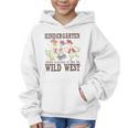 Kindergarten Wild West Goose Cowboy Goose Back To School Graphic Kid Hoodie Kindergarten Wild West Goose Cowboy Goose Back To School Graphic Kid Hoodie