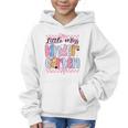 Little Miss Kindergarten Back To School Girls Coquette Bow Graphic Kid Hoodie