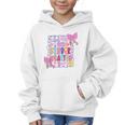 Little Miss Kindergarten Kids Girls Coquette Back To School Graphic Kid Hoodie Little Miss Kindergarten Kids Girls Coquette Back To School Graphic Kid Hoodie