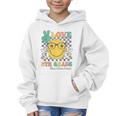 Peace Love 5th Grade Cute Smile Face Back To School Girls Graphic Kid Hoodie