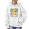 Peace Love 6th Grade Cute Smile Face Back To School Girls Graphic Kid Hoodie