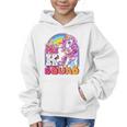 Pre-K Squad Flossing Unicorn Back To School Girls Premium Tri-Blend Graphic Kid Hoodie