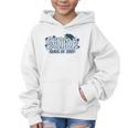 Senior 2027 Blue Girls Class Of 27 Back To School Graphic Kid Hoodie Senior 2027 Blue Girls Class Of 27 Back To School Graphic Kid Hoodie