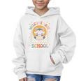 Welcome Back To School Raccoon First Day Of School Checkered Premium Tri-Blend Graphic Kid Hoodie