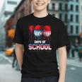 100 Days Of School Dripping Baseball 100th Day Teacher Boy Graphic Youth